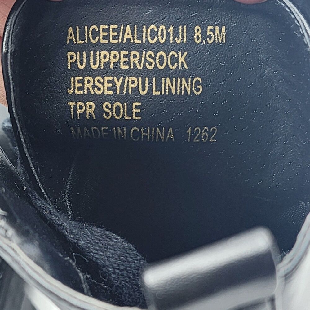 Madden Girl Alicee Black Mid-Calf Combat Boots Size 8.5 - Picture 8 of 10